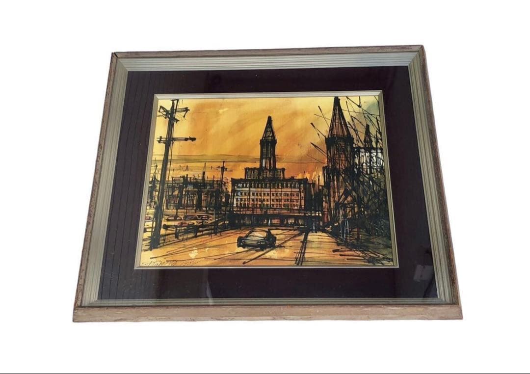 1967年　T.TOMIYA 頓宮隆輔　8号『風景画』/画寸46cm×38cm/