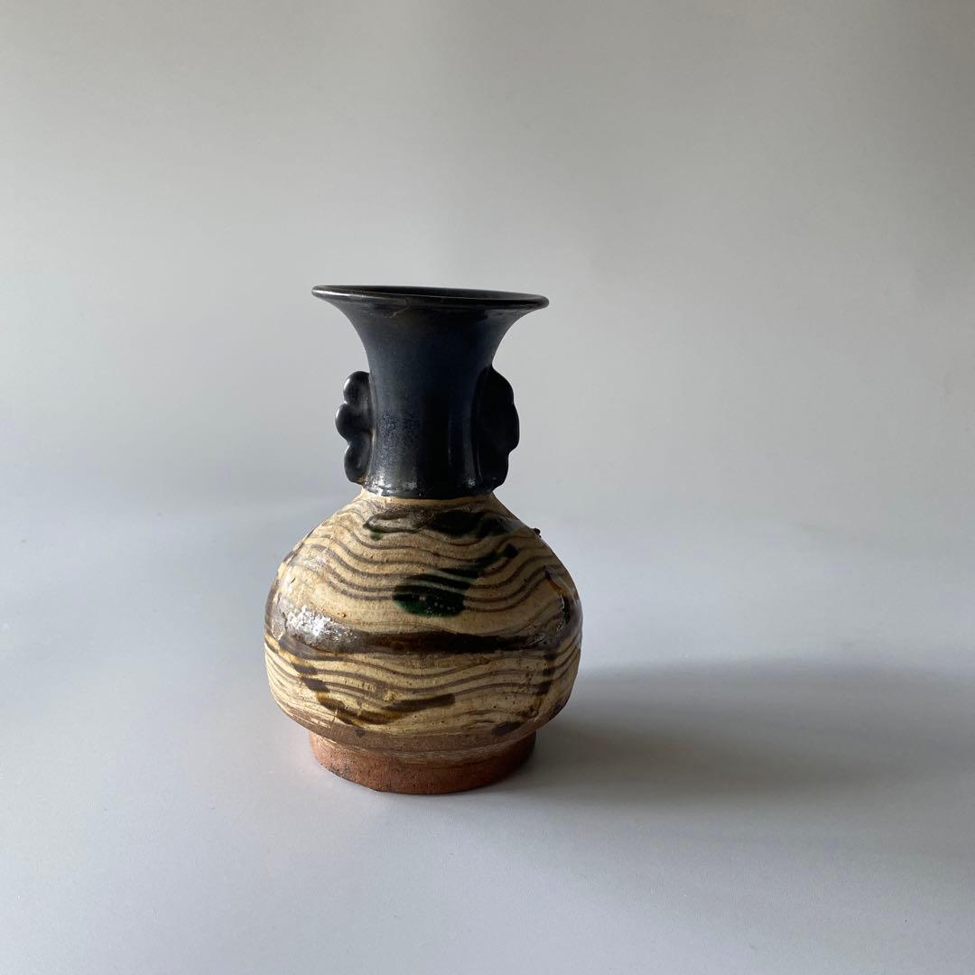 古唐津 唐津焼 岸岳系 花瓶 花器 花入れ 仏花瓶