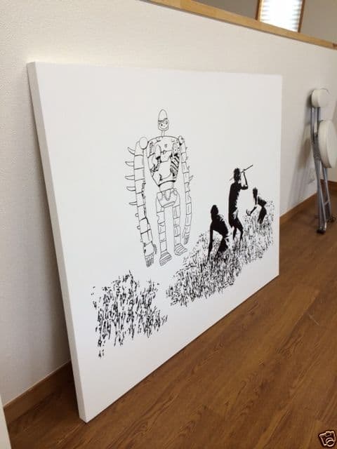 ラピュタ ｖｓ バンクシー アート 絵画 インテリア laputa banksy