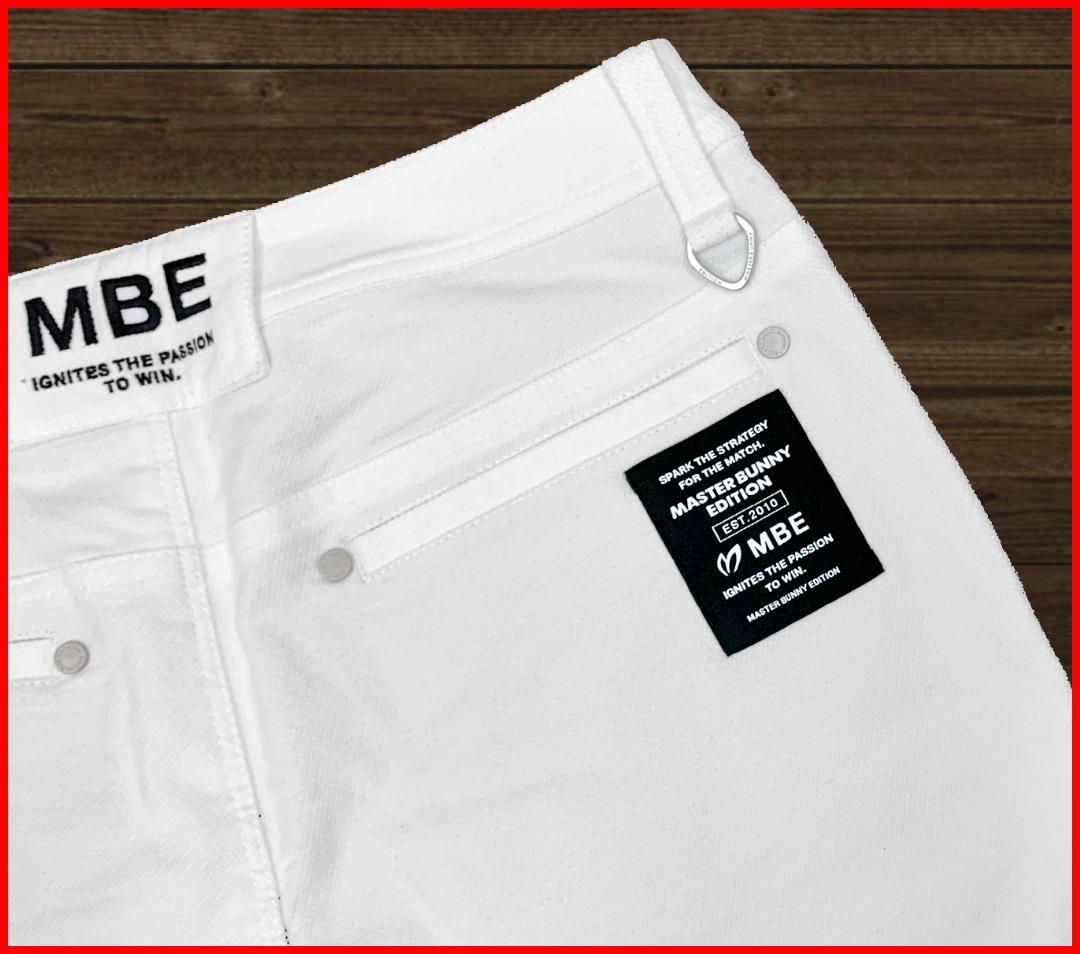 【新品】マスターバニーゴルフパンツ暖ハイパワーストレッチ5ポケット白L2 11号