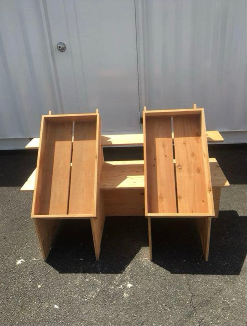 マルシェ台‼️組立式ディスプレイ 店舗什器 陳列棚 イベント什器 一台 送料込み