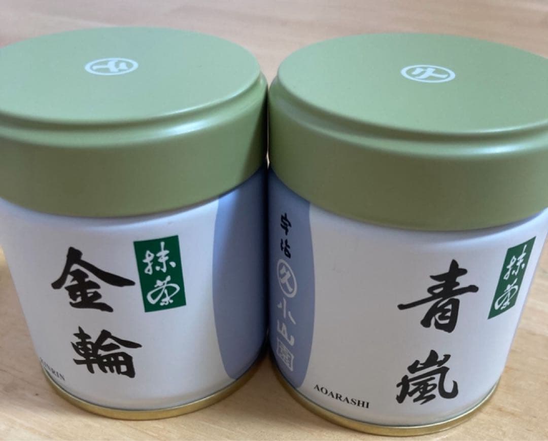 丸久小山園　抹茶 金輪 青嵐 40g缶セット