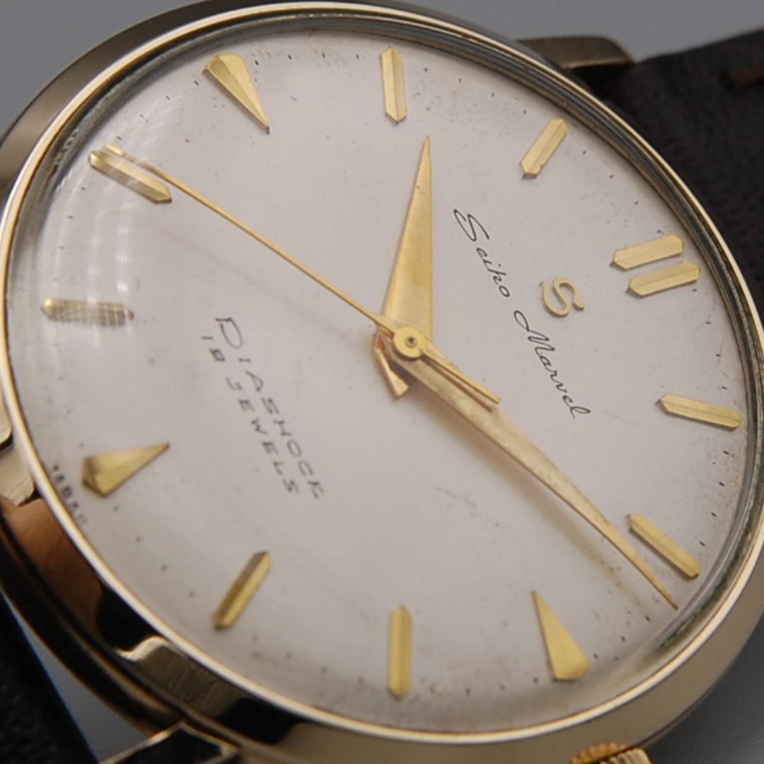 【OH済み】セイコー マーベル 19石 赤機械 手巻き時計【美品】