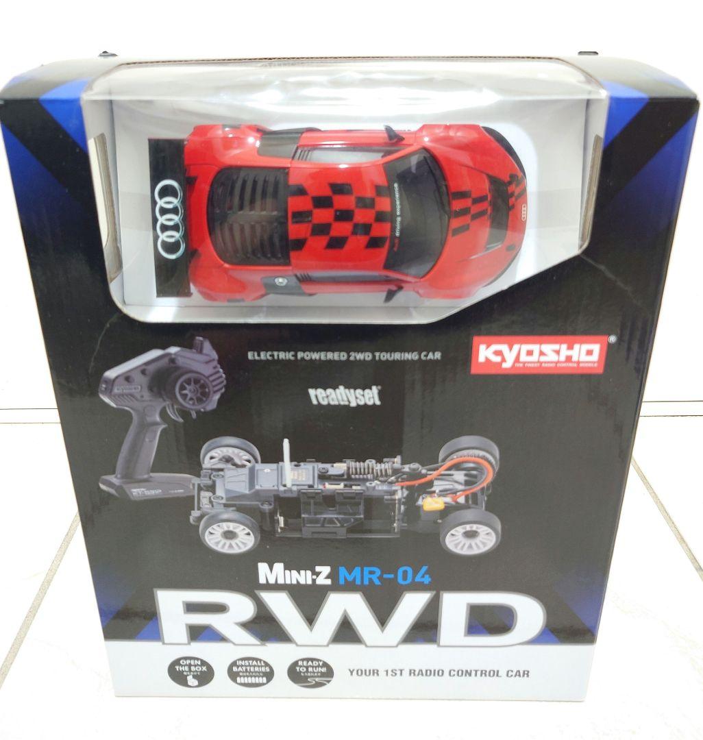 バ*ト様 ミニッツ MR-04 アウディR8 新品ボディ(赤) ＆ ジャンクシャ