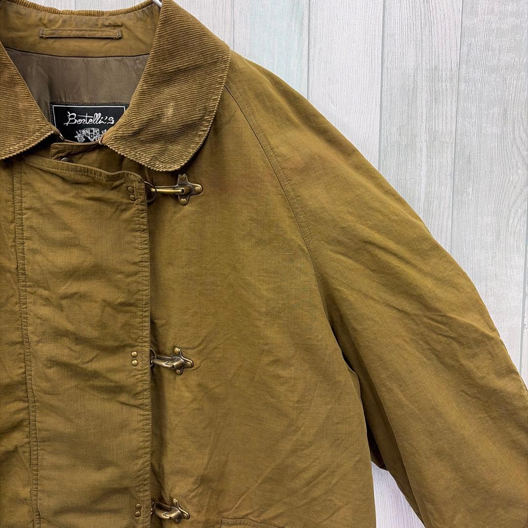 ボルテリーズ イタリア製 ファイヤーマンフックコーデュロイ襟 カーキ
