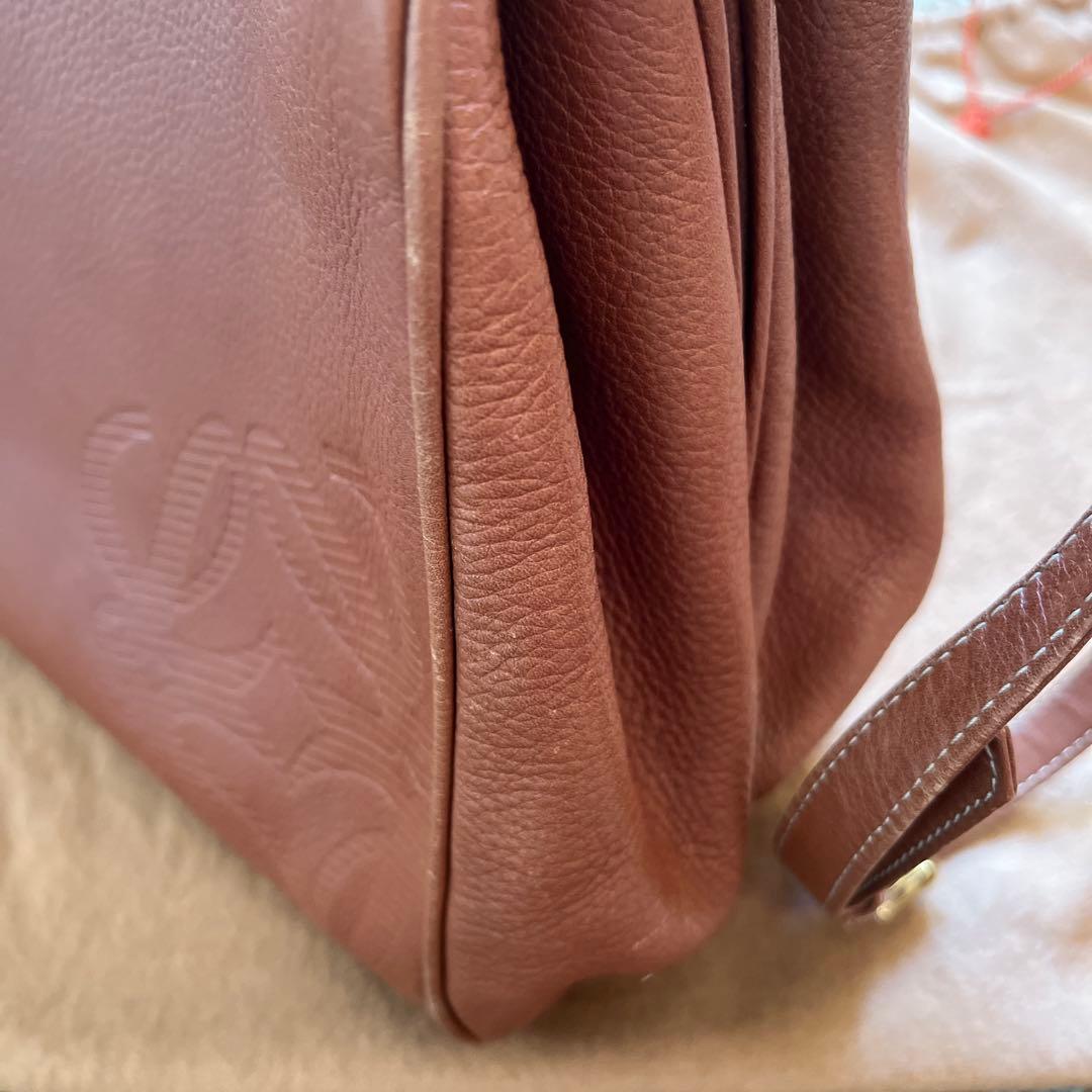 LOEWE アナグラム 2way ショルダーバック 肩掛け 巾着 レザー