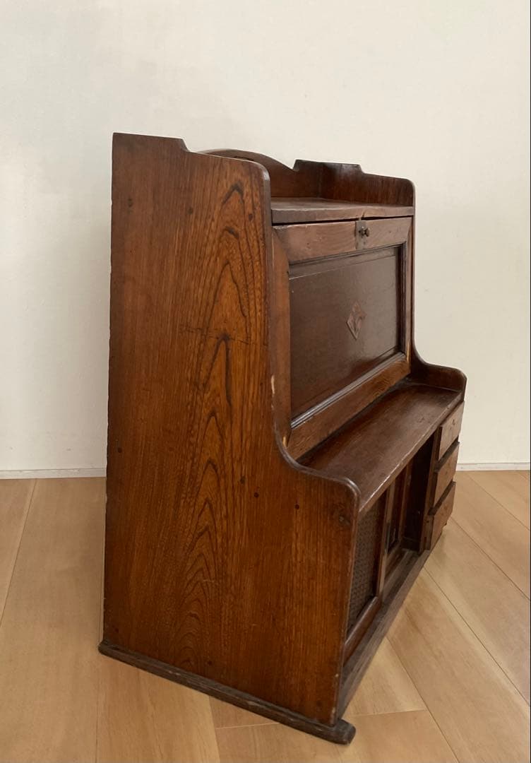 ライティングビューロー　収納　文机　アンティーク家具　ヴィンテージ　古道具