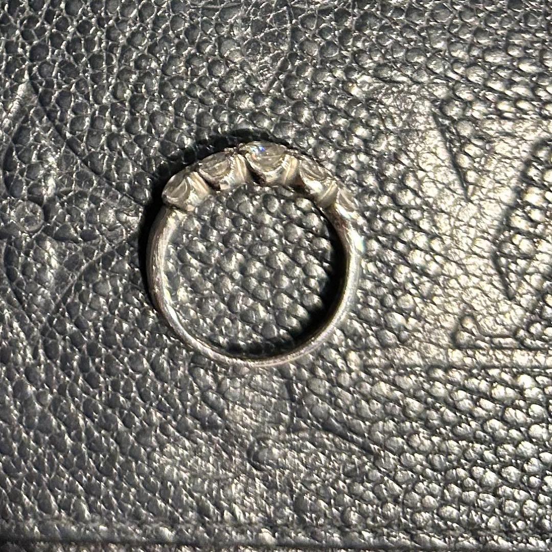 Pt900 天然ダイヤモンド 0.70ct リング　６号 エタニティ