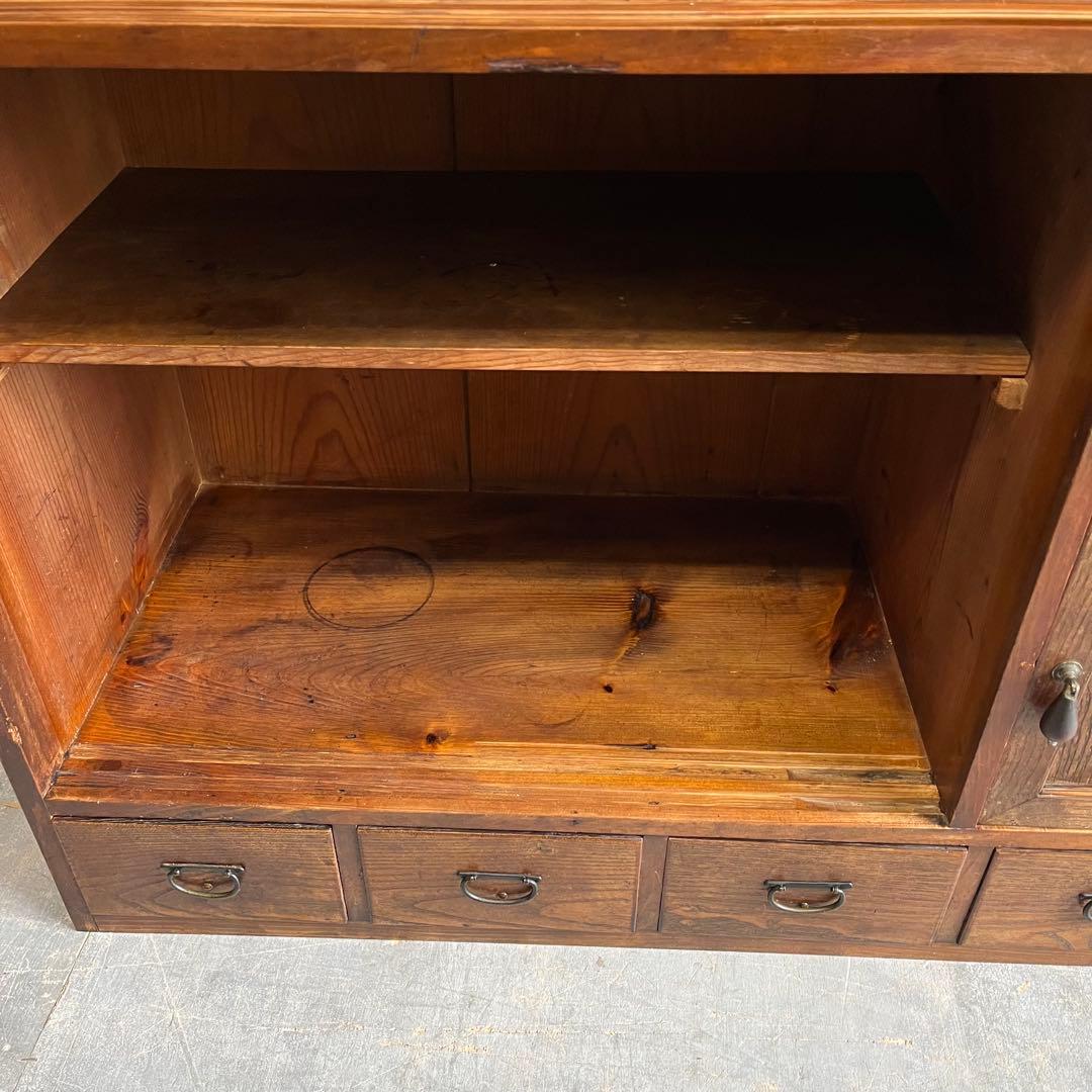 アンティーク ガラス 戸棚 キャビネット 飾り棚 昭和レトロ z500