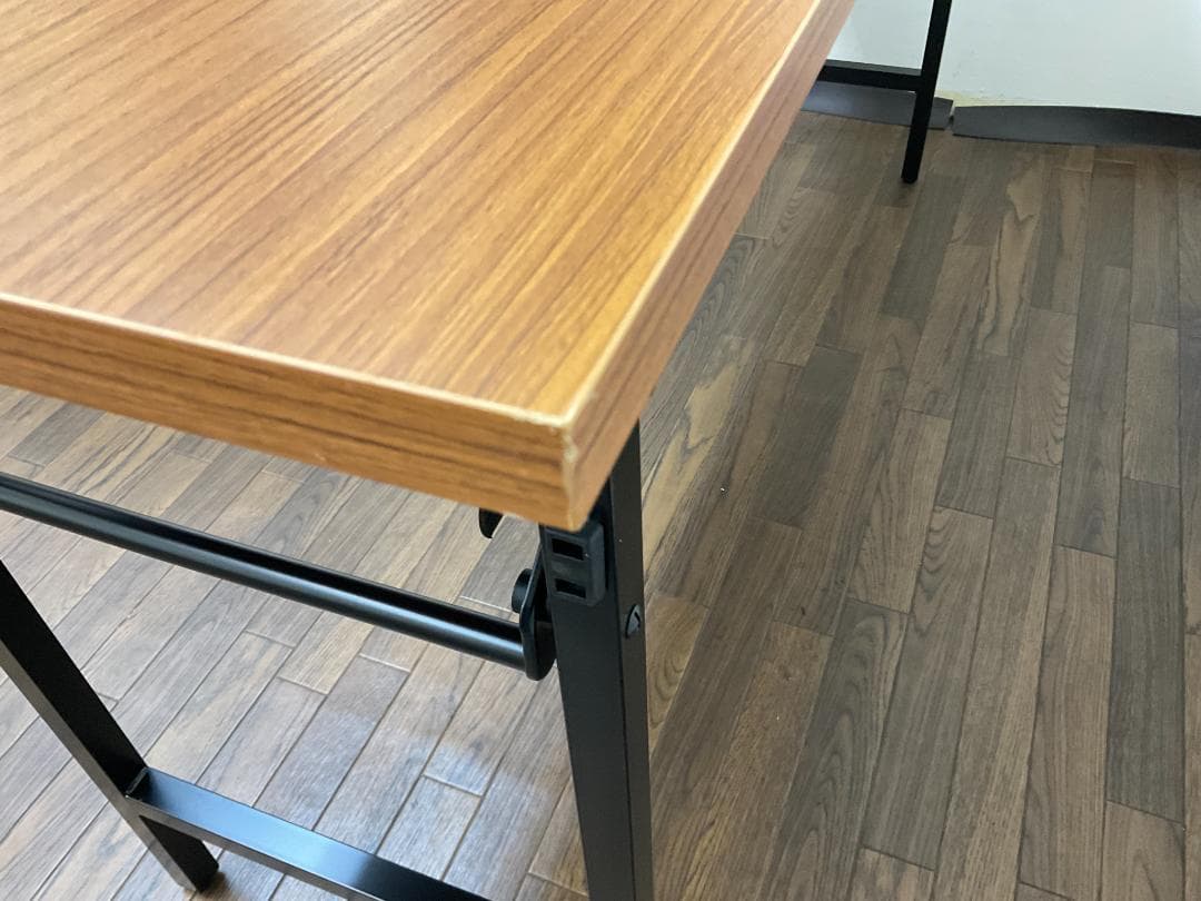 【中古】会議テーブル折りたたみ 棚付き W150×D45×H70cm 長机 M③