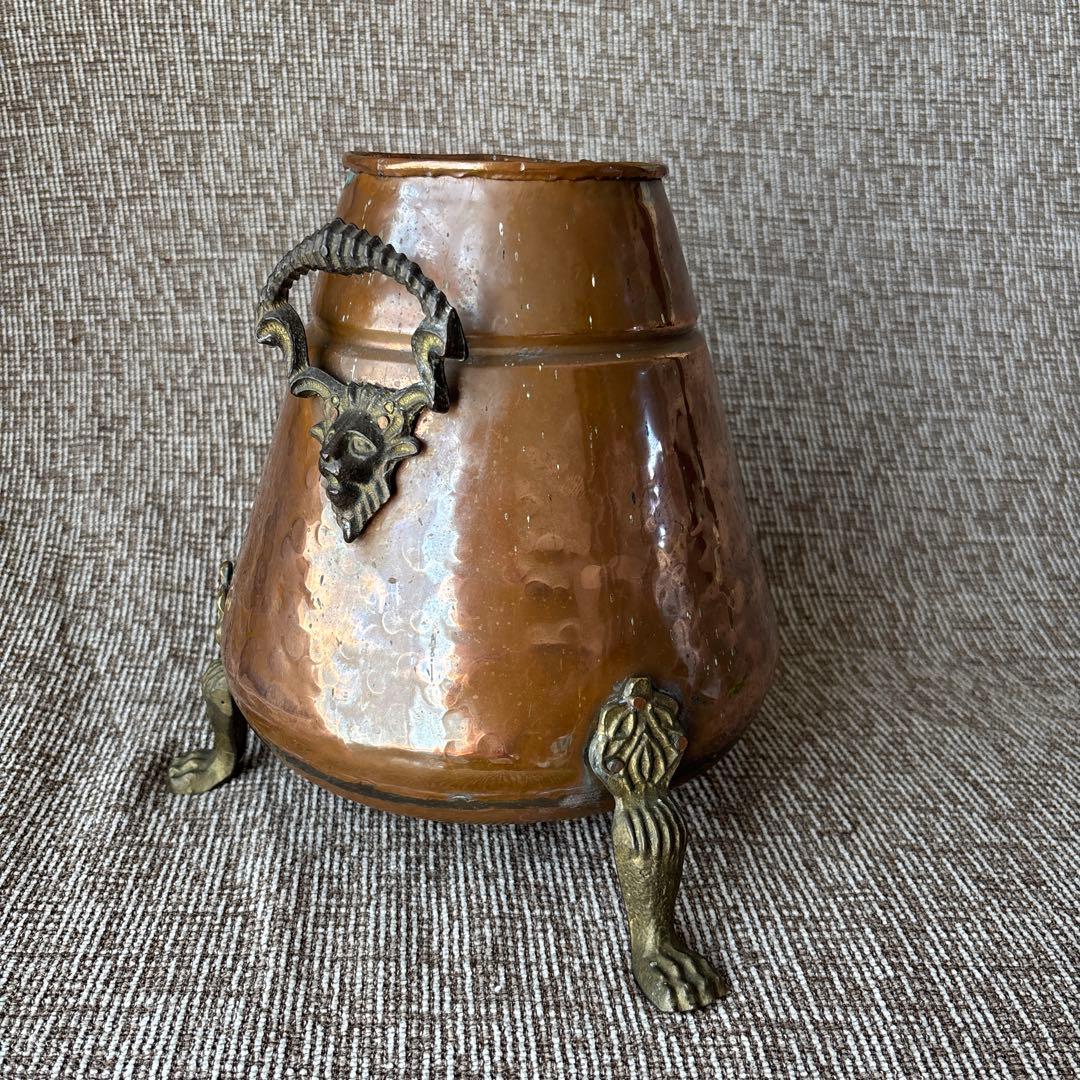 銅製ポット　桶　置物　古道具