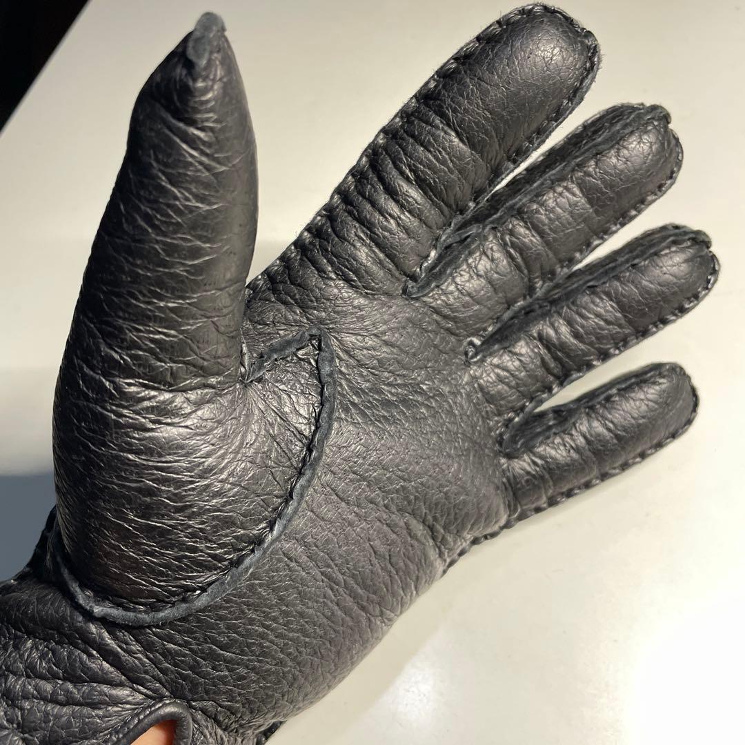 デンツ ペッカリー ブラック サイズ7-1/2 カシミア製ライニング