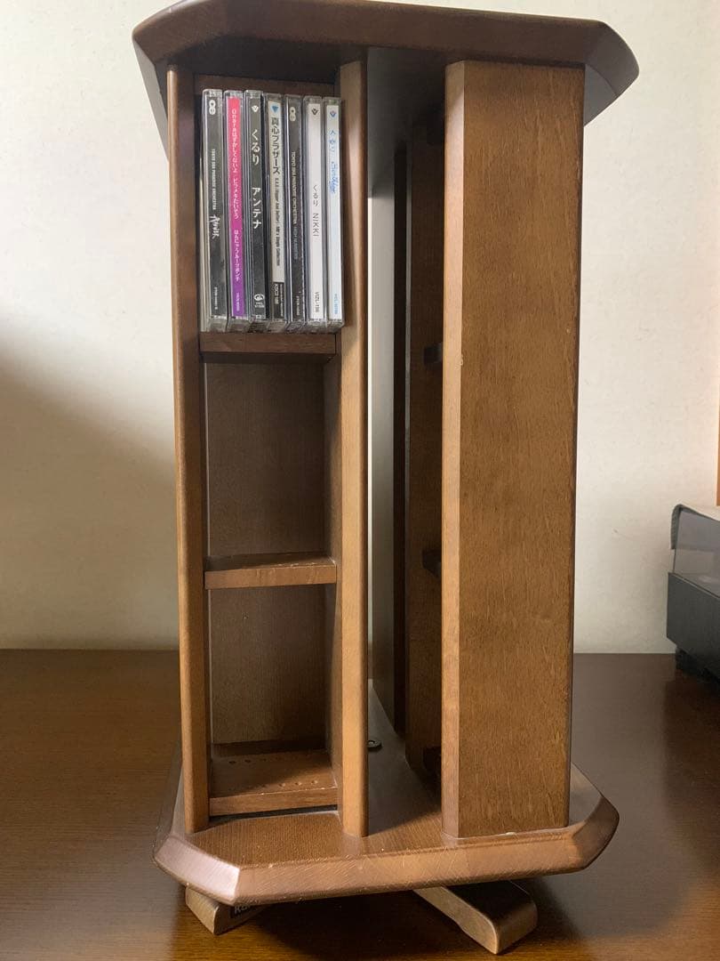 カリモク karimoku 収納ラック 回転式 CD DVD