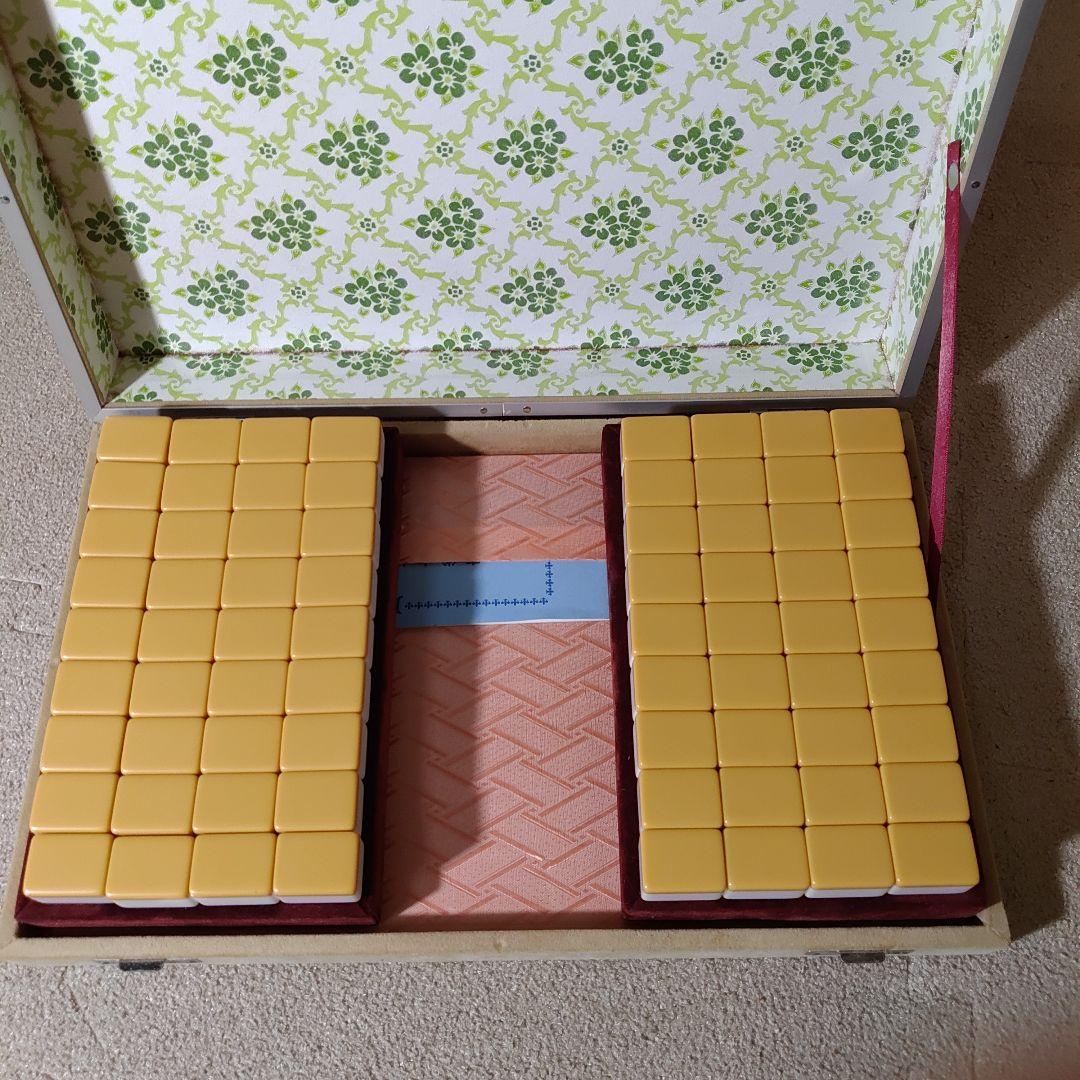 麻雀牌セット 麗龍 ユリア樹脂 麗流隷書体 サイコロ