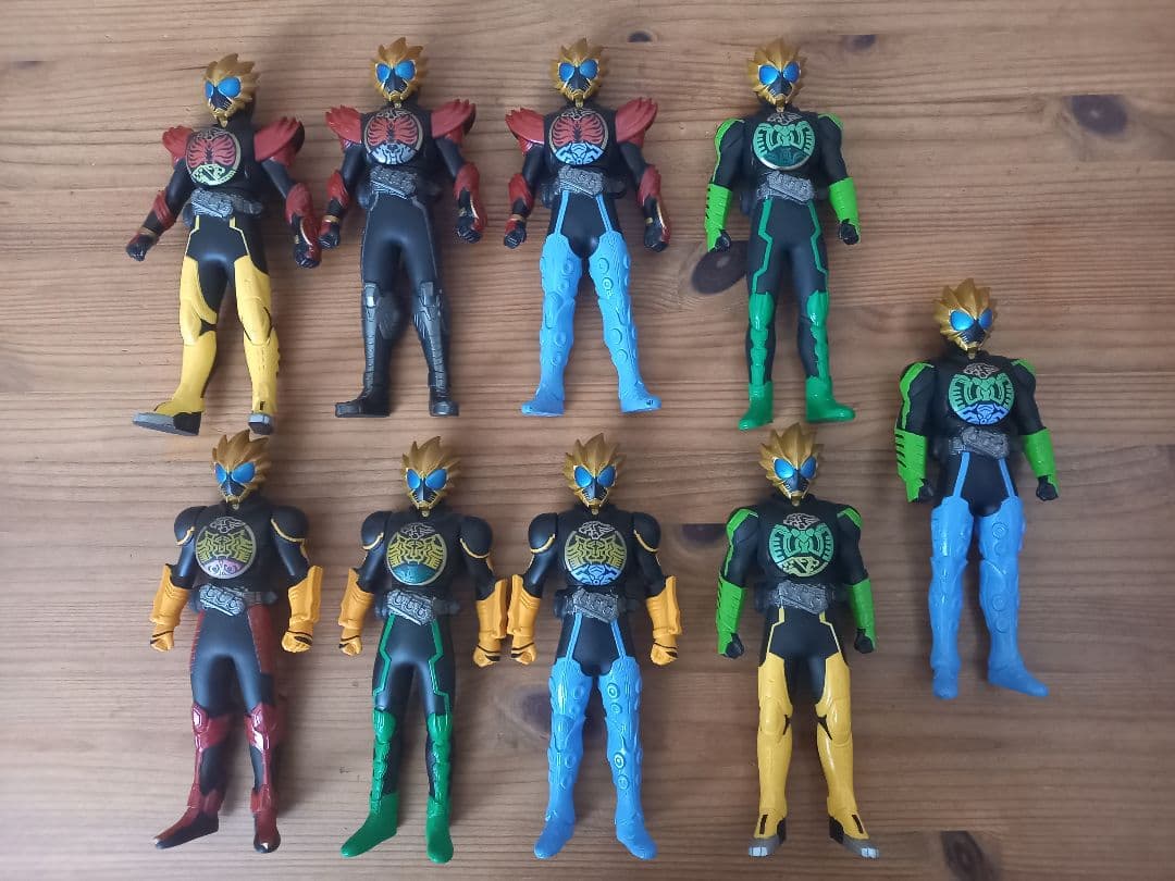 仮面ライダーオーズソフビ14体セット　プレミアムバンダイ限定