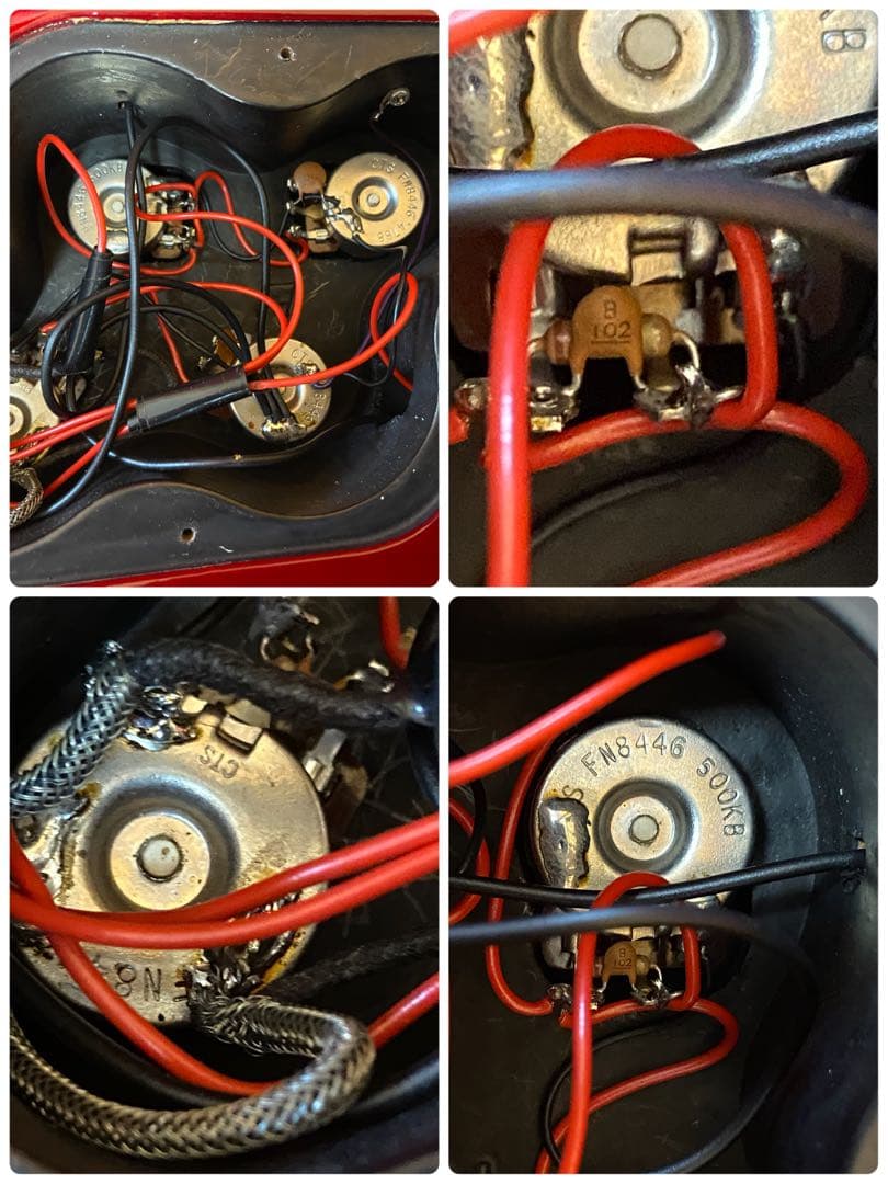 レスポールシェクタータイガーフレイムホンジュラスローズ指板1993年新品同様保管