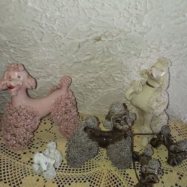 ➕本日最終再々値下げ‼️➕なんでも鑑定団催事購入アンティークプードルセット‼️