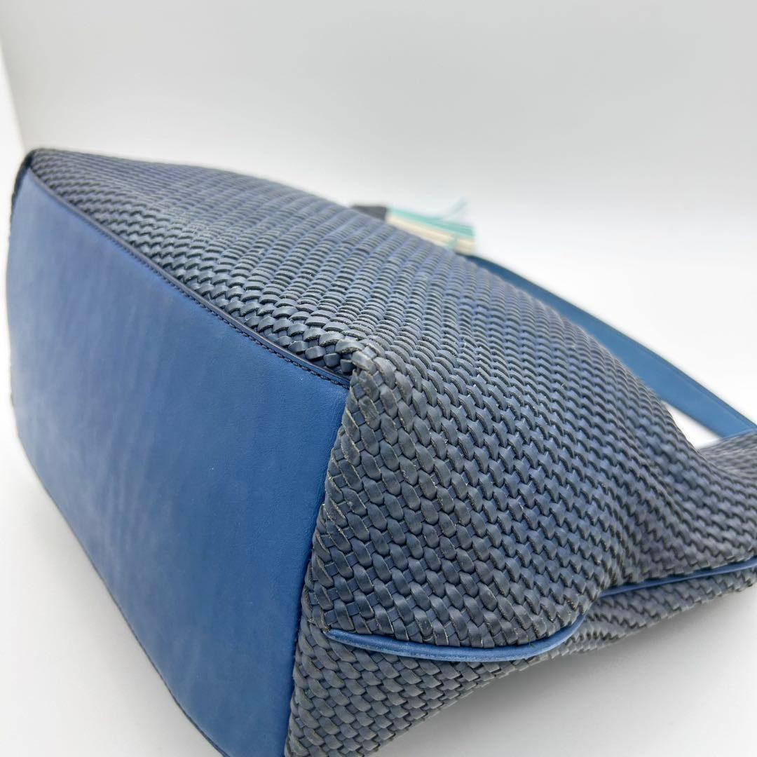 美品　トリーバーチ　ワンショルダーバッグ　編み込み　レザー　マックグロー　肩掛け