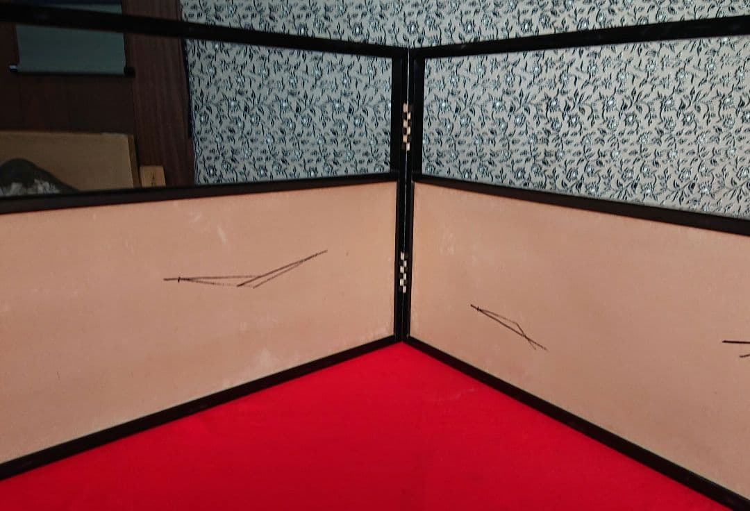 茶道具宗完筆風呂先屏風