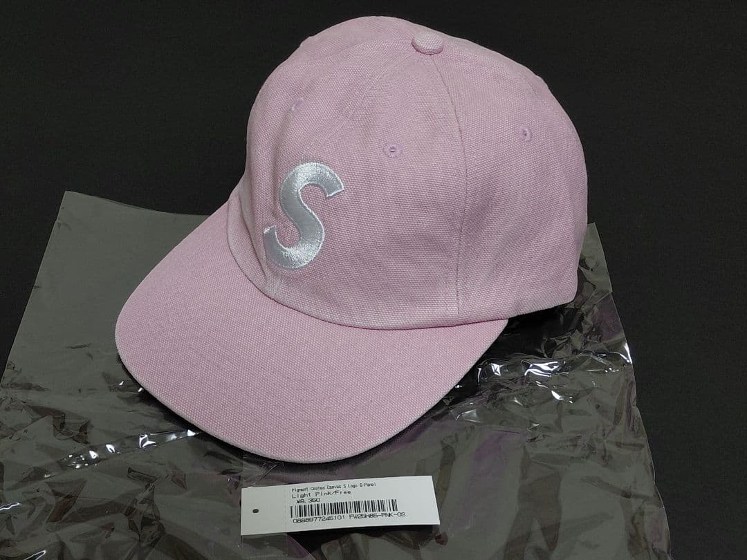 新品　Supreme　Pigment　Coated　S Logo　6-Panel