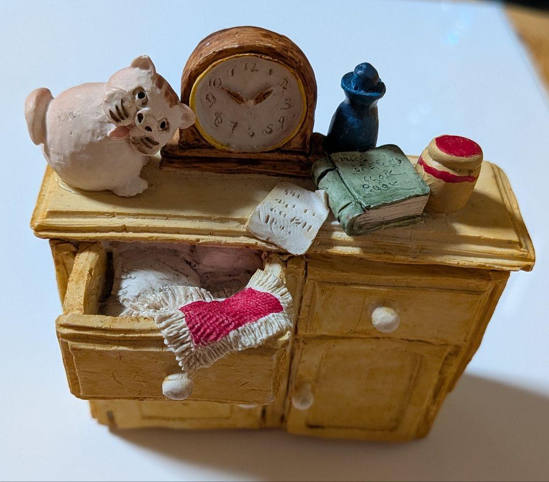 猫の置物 ピーターフェイガン スコットランド製 3点セット