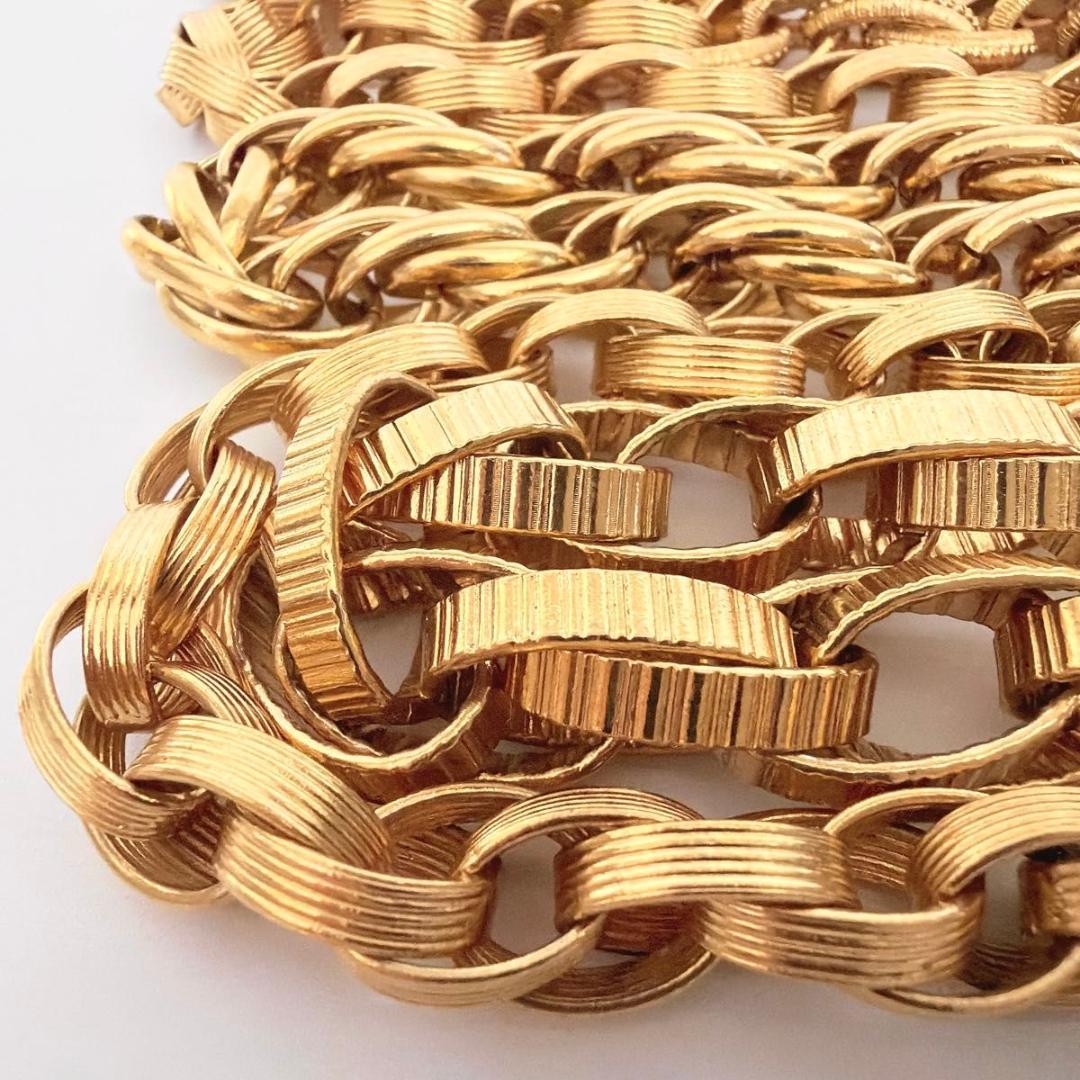 シャネル チェーンベルト ココマーク アラベスク メダルモチーフ GP ゴールド