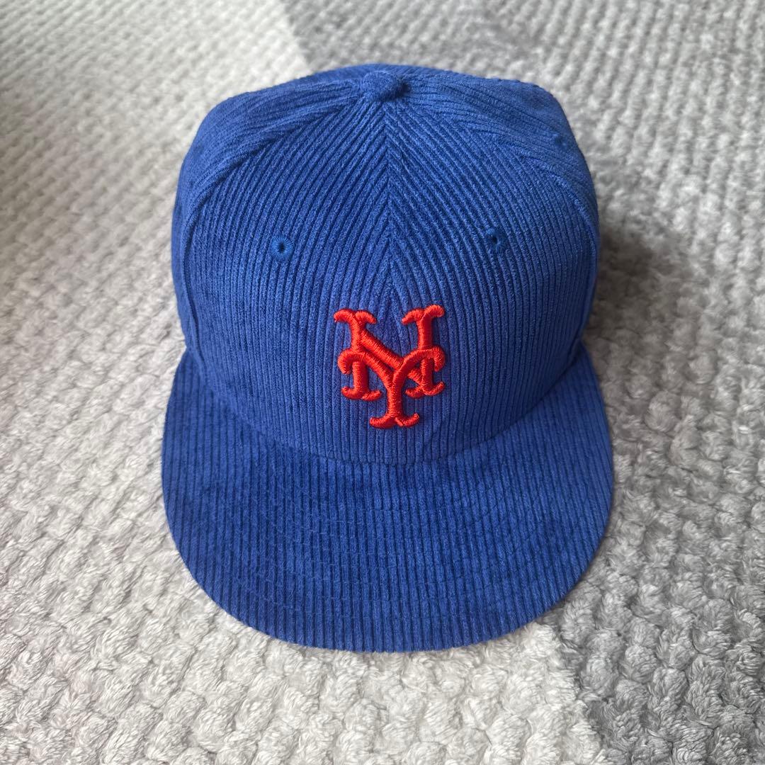 ⭐️菅田将暉着用！ニューエラ　メッツ　キャップ　コーデュロイ　帽子　レア　MLB