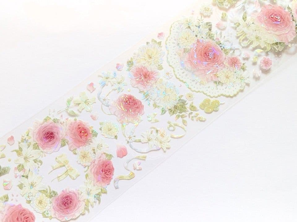 ら**様 海外マステ マスキングテープ まとめ売り お花 装飾 中古巻き