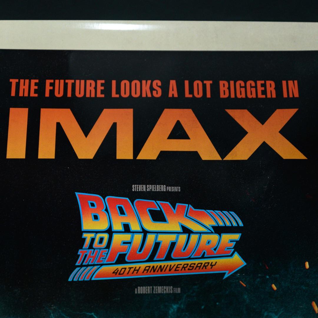 【映画館用両面ポスター】バック・トゥ・ザ・フューチャー公開40周年限定　IMAX