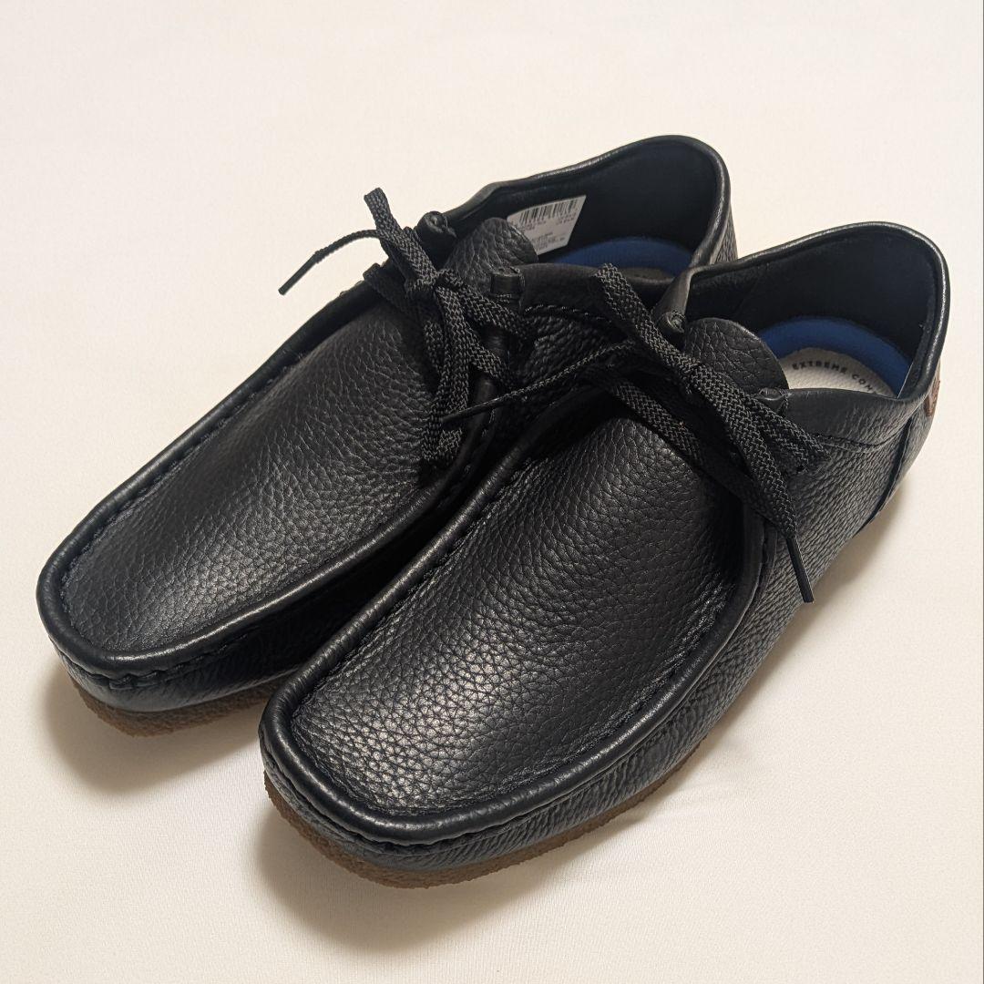 未使用 Clarksコレクション ワラビー シェイカーIIラン 黒 UK8.5
