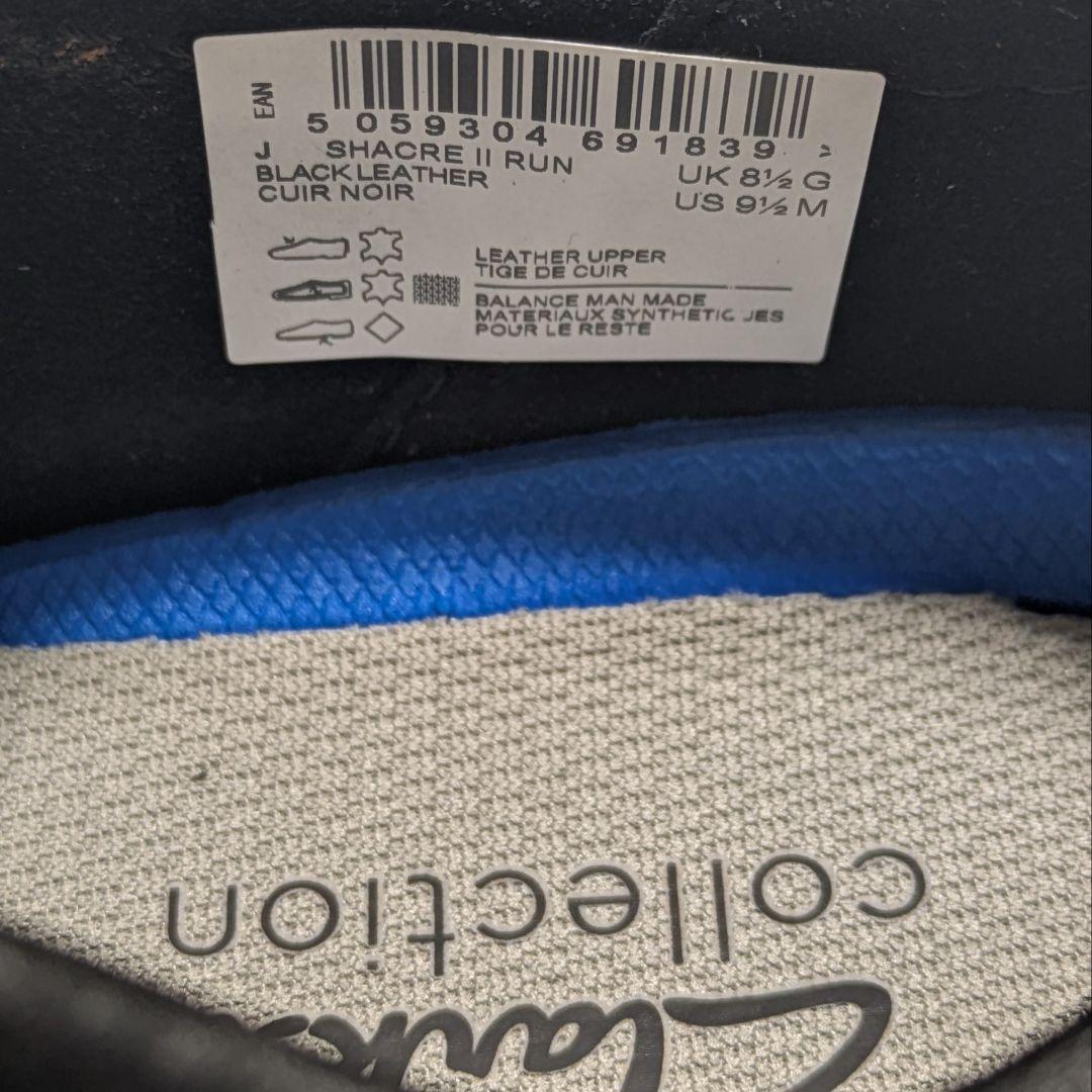 未使用 Clarksコレクション ワラビー シェイカーIIラン 黒 UK8.5