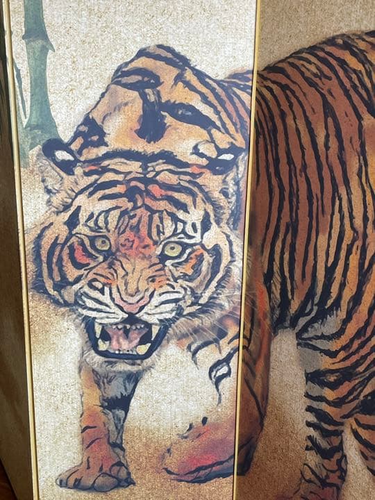 干支　虎の図屏風　2022年干支屏風