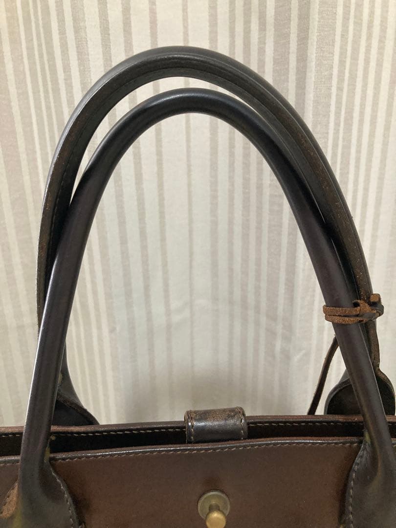 Felisi 本革 ビジネスバッグ ダークブラウン