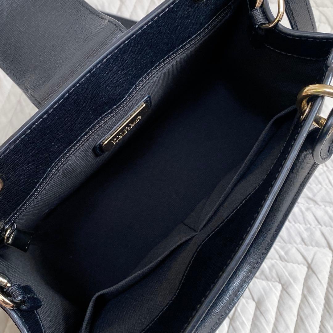 【美品】FURLA ベラ サッチェル 2WAY ショルダー ハンドバッグ