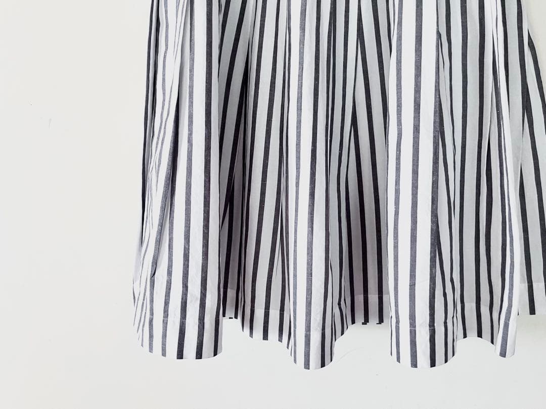 雑誌掲載 マーガレットハウエル ボールドストライプギャザースカート 3.6万