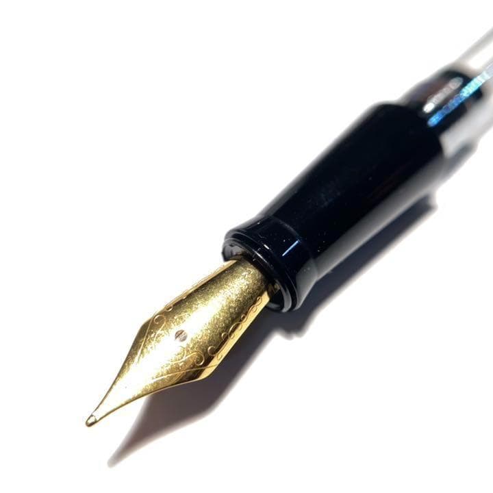 【稀少品】■天然素材 水牛角軸 万年筆 F 細字 Jowoペン先 新品■