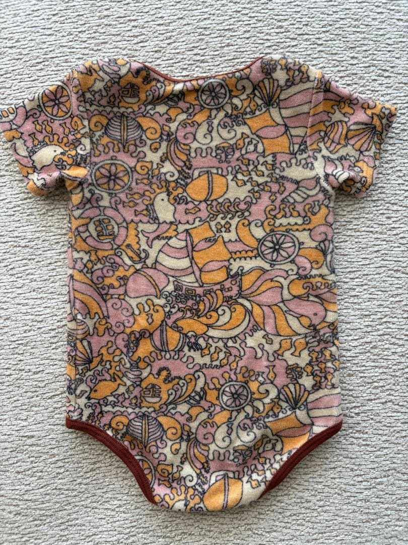 トップス Baby Short Sleeve Lap Onesie(70)