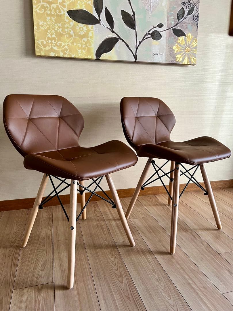 【渋谷区引き取り限定】幅160 LOWYA 無垢材 ダイニングテーブル　イス二脚