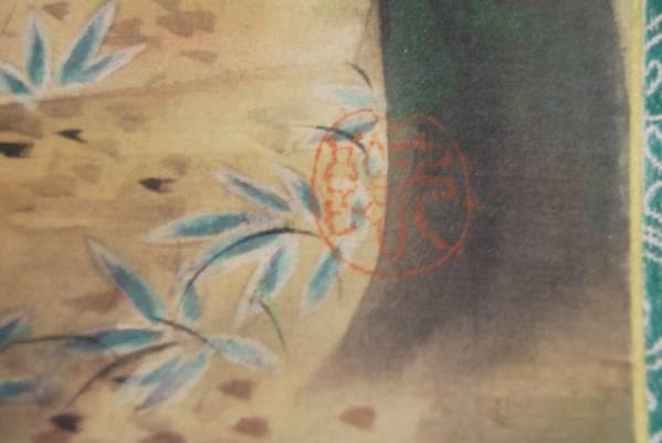 不詳/作者不詳/神社/祠図/布袋屋掛軸HBー772