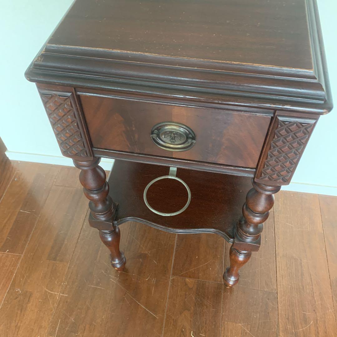 アメリカ製　米国　ビンテージ　電話台　花台