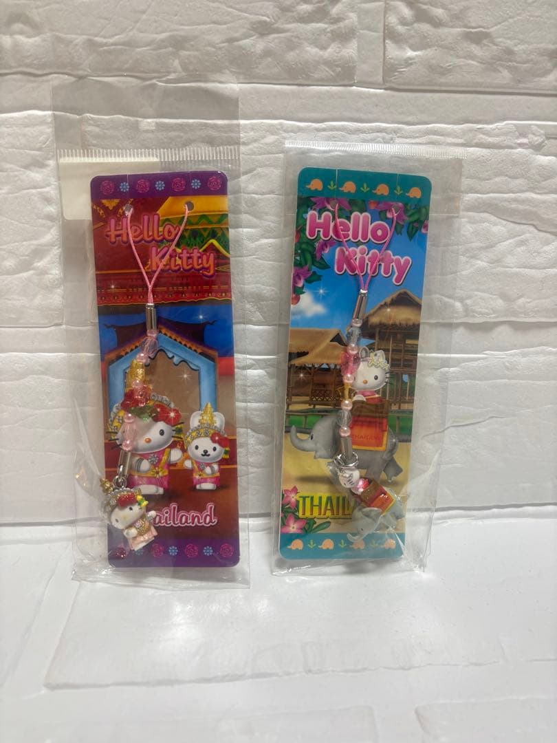 ハローキティ ストラップ タイデザインTHAILAND 2点セット