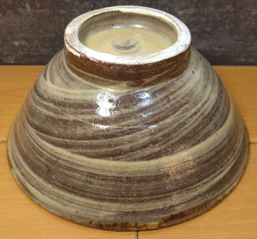 人間国宝 金城次郎 魚紋茶碗(笑魚2）栞 共箱 美品 壺屋焼 壷屋焼 希少品