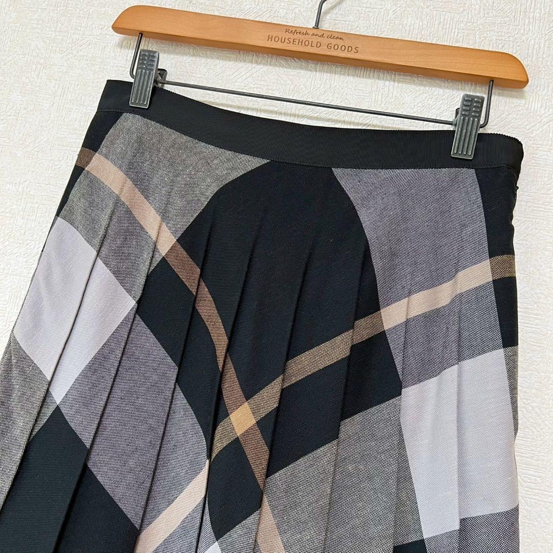 MARGARET HOWELL 22SS ラージチェックプリーツスカート Ⅱ