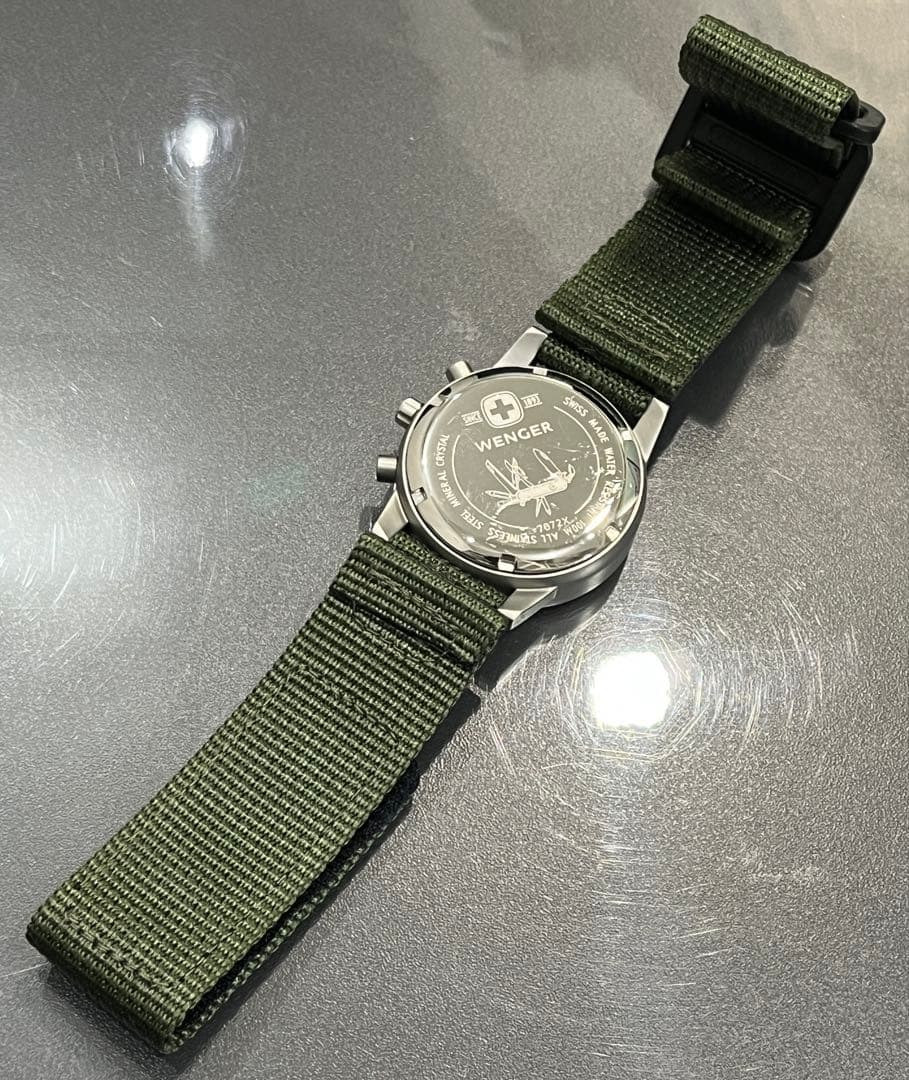 ◾️電池新品交換済◾️WENGER ウェンガー メンズ クロノグラフ 7072X