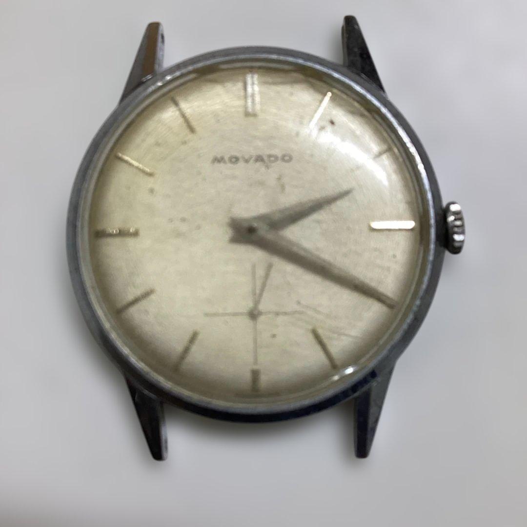 宝*斎様 MOVADO 手巻き時計 アイボリー文字盤　ジャンク品