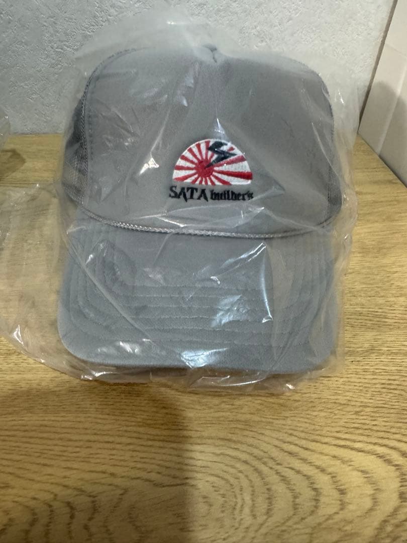 佐田ビルダーズ　キャップ　グレー　新作　バットボーイズ