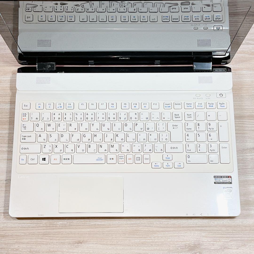 Win11✨Corei7✨8GB✨すぐ使えるノートパソコン✨カメラ付✨ブルーレイ