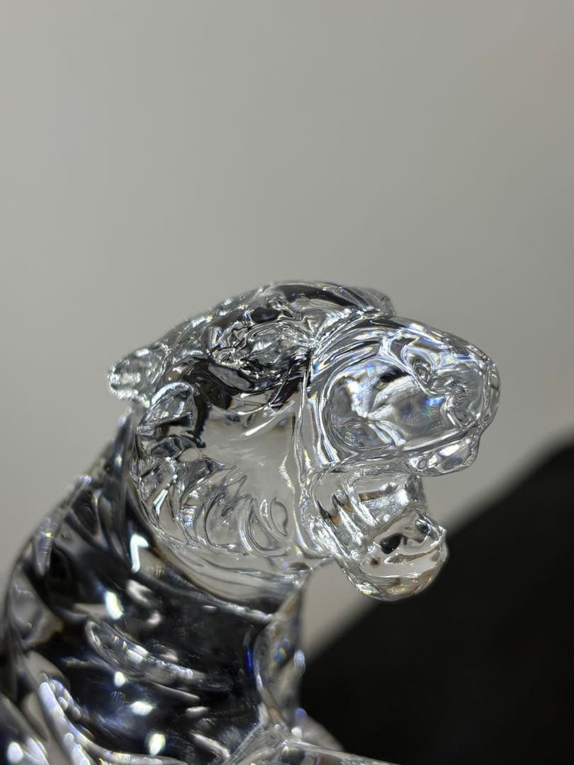 新品nachtmann 北一ガラス　虎 寅クリア 干支 オブジェ 置物クリスタル