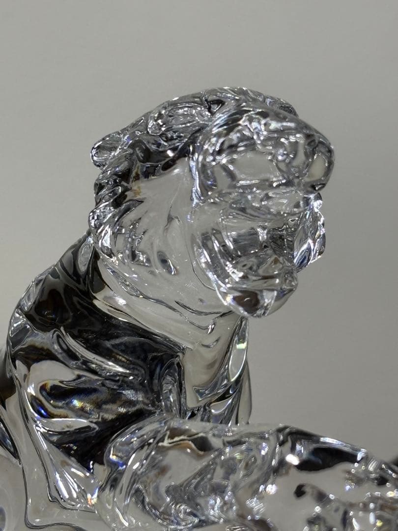 新品nachtmann 北一ガラス　虎 寅クリア 干支 オブジェ 置物クリスタル