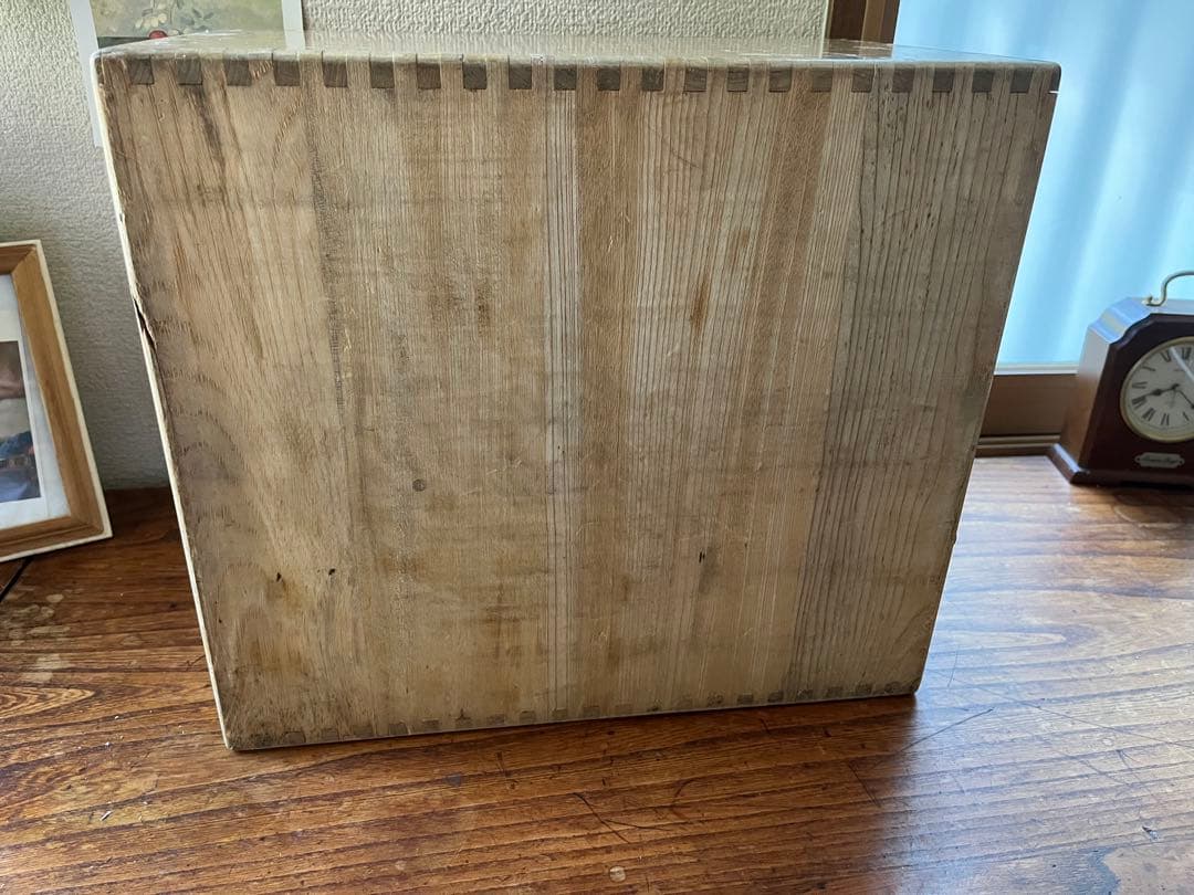 ヴィンテージ　図書館　カード棚　木製引き出し　ドロワー 4段